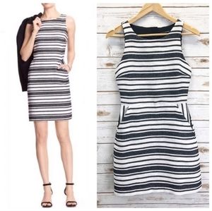 Banana Republic Striped Sheath Dress w/Pockets